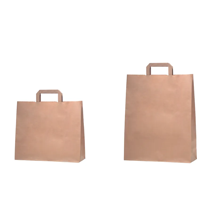 FDA/EU 100% Recycled Restaurant Food Delivery Take out Packaging Paper Bag