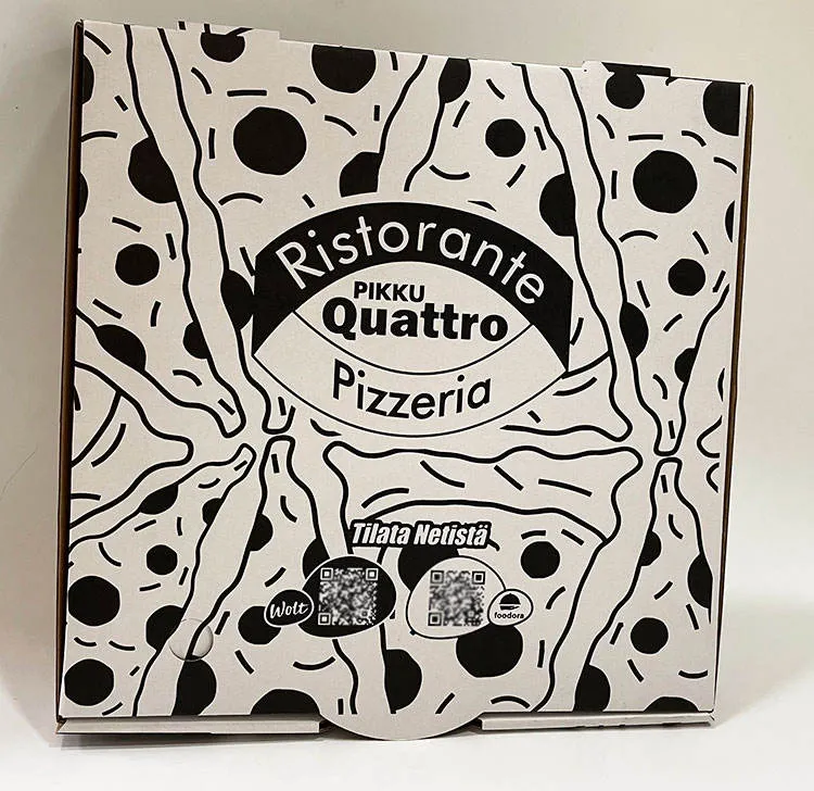 Factory Cheap Wholesale Customized Size Food Grade Eco-Friendly Offset Printing Corrugated Kraft Paper Fast Food Takeaway Lunch Meal Packaging Pizza Box