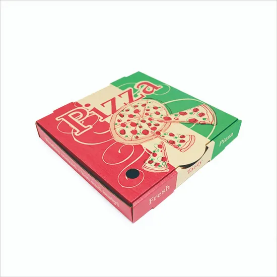 12inch Wholesale Custom with Logo Cardboard Packaging Corrugated Delivery Pizza Box