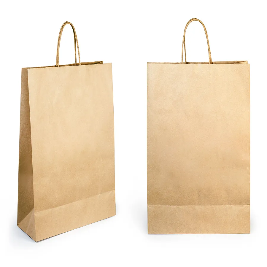 Hot Sale Custom Printed Luxury Packaging Kraft Paper Perfume Packaging Shoes Clothing Shopping Gift Paper Bag