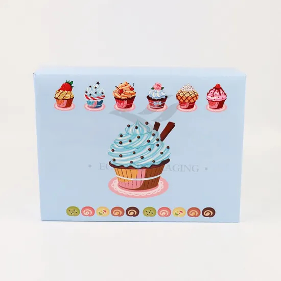 Packaging Ball Food Doughnut Paper Cake Eco Friendly Cooky Cardboard Donut Box Window