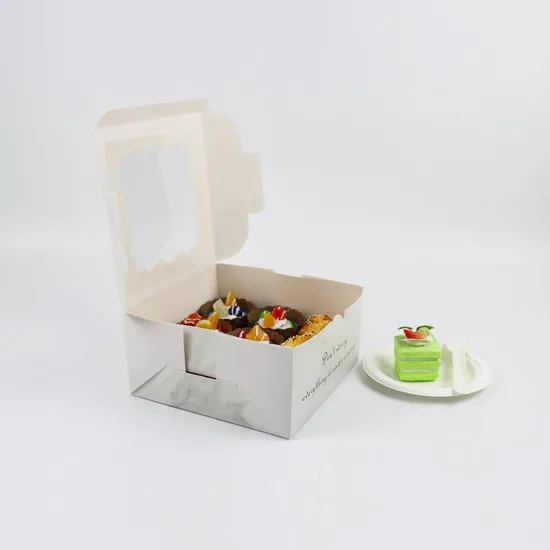 Custom Donut Box Doughnut Package Bakery Cake Boards Box Personalized Boxes