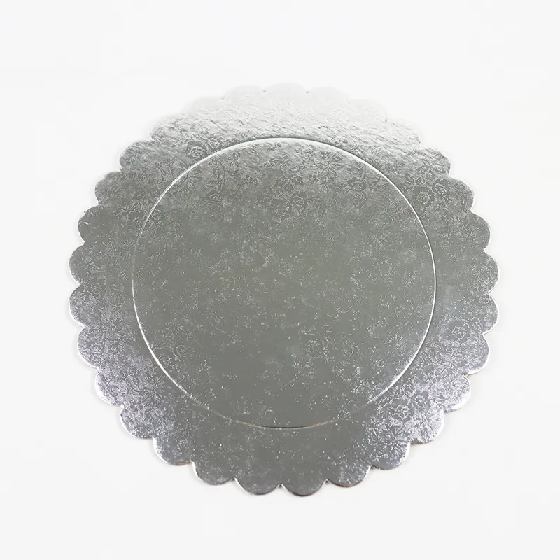 Factory Wholesale Cheap Customize Size Shape Cake Board Gold Silver White Corrugated Cake Board Cake Paper Board Plate