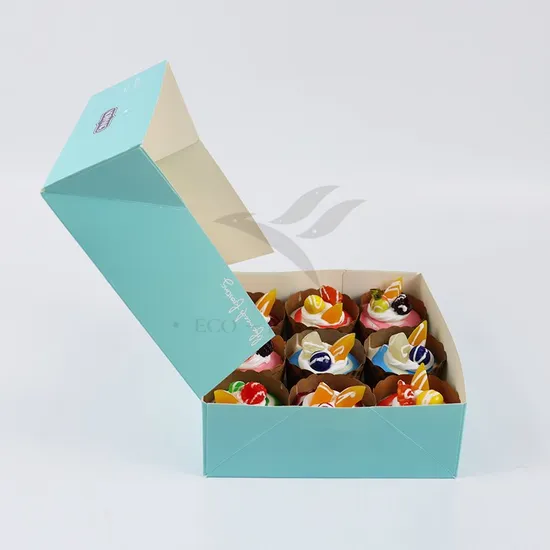 Factory Direct Sale Cheap Personalized Luxury Transparent Window Customized Printed Food Grade Disposable Packaging Macaron Cake Doughnut Sweet Cardboard Box