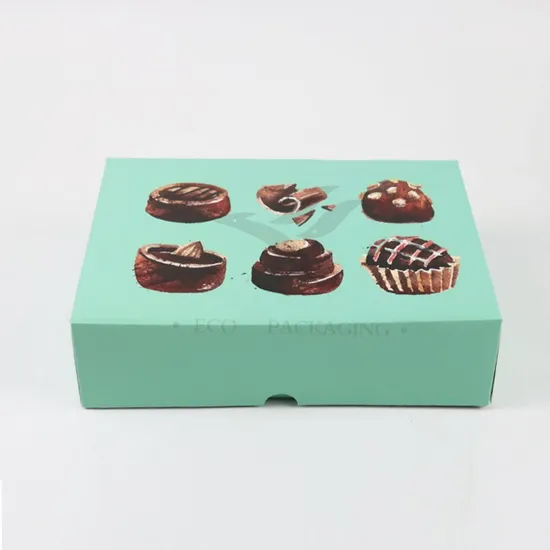 Factory Direct Sale Wholesale Personalized Luxury Customized Printed Logo Size Food Grade Disposable Packaging Macaron Cake Doughnut Sweet Cardboard Box