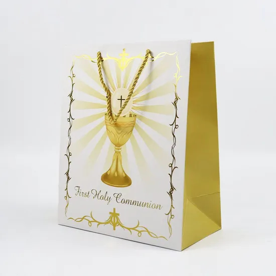Factory Wholesale Custom Print Luxury Personalized Degradable Recyclable Shopping Gift Food Electronic Product Packaging Kraft Cardboard Paper Bag with Hand