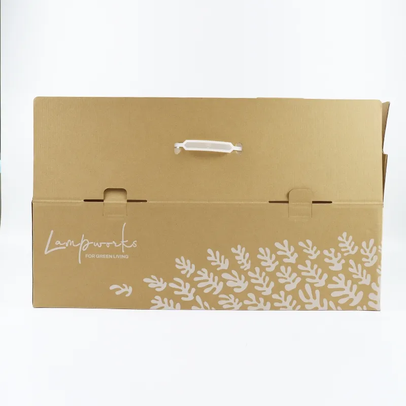 Factory Wholesale Custom Printing Eco-Friendly Recyclable Corrugated Printed Logo Food Vegetable Fruit Cardboard Packaging Delivery Shipping Kraft Paper Boxes