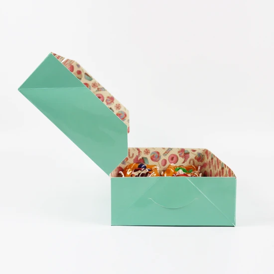 Custom Donut Cake Packaging Box Take Away Cupcake Box Bakery Cake Packing Box
