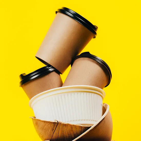 Custom Disposable 8oz Double Ripple Wall Coffee Paper Cups
