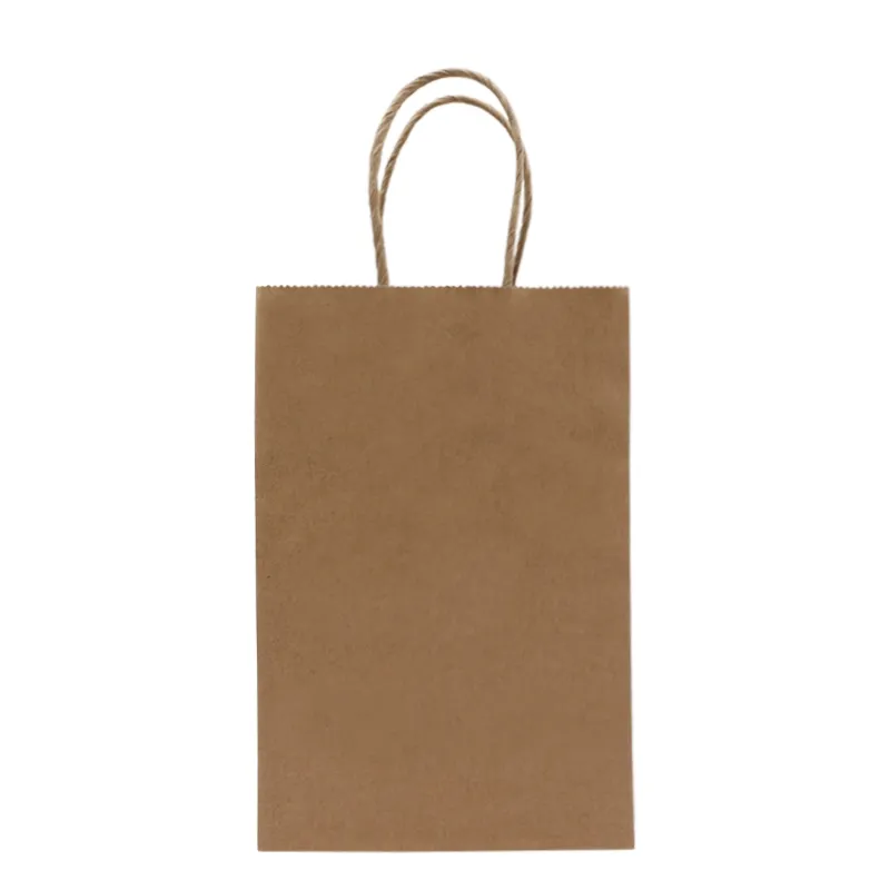 Wholesale Custom Printing Personalized Degradable Recyclable Shopping Gift Fruit Food Electronic Product Packaging Kraft White Card Paper Bag with Portable Hand