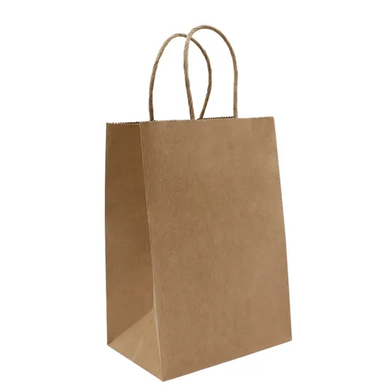 Wholesale Custom Printing Personalized Degradable Recyclable Shopping Gift Fruit Food Electronic Product Packaging Kraft White Card Paper Bag with Portable Hand