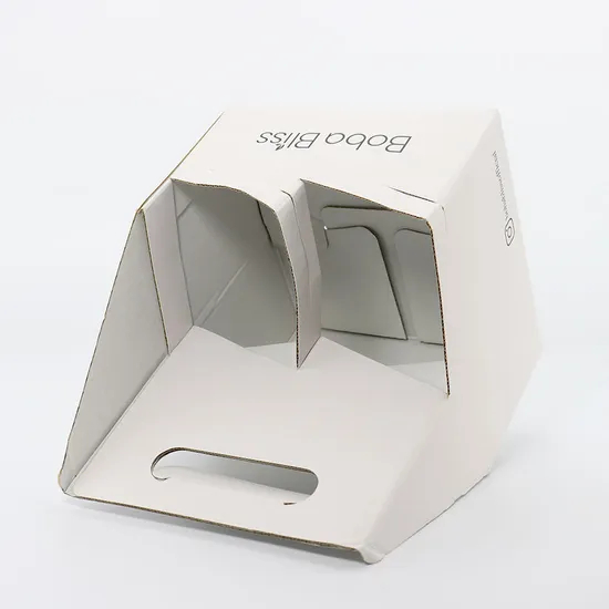 Custom Corrugated Take Away Hot Drink Coffee Tea Cup Holder Paper Cup Holder with Handle Coffee Carrier