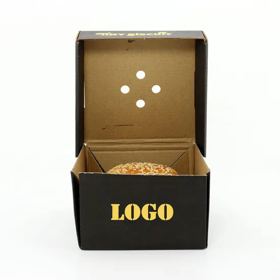 Economical Disposable Cardboard Burger Boxes Biodegradable Corrugated Kraft Boxes