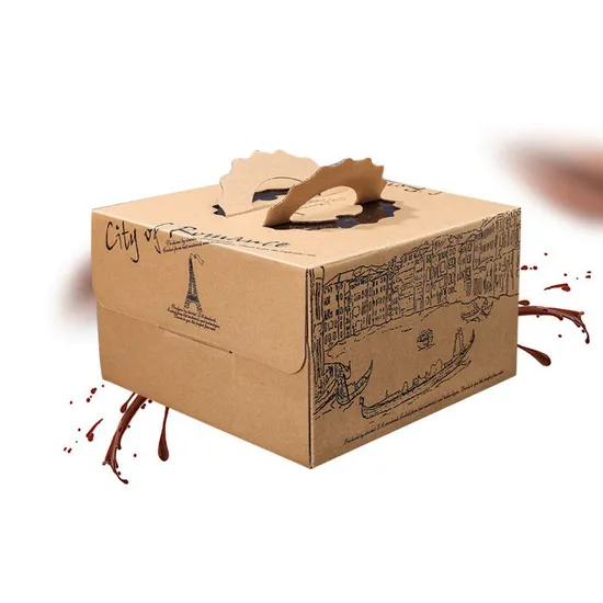 Cake Paper Packaging Muffin Bakery Swiss Roll Dessert Sweet Pastry Cupcake Box