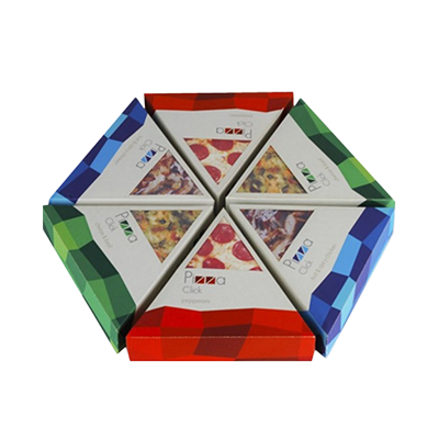 Corrugated Paper Size of a Pizza Box Triangle Pizza Box Customize Tiny Pizza Boxes