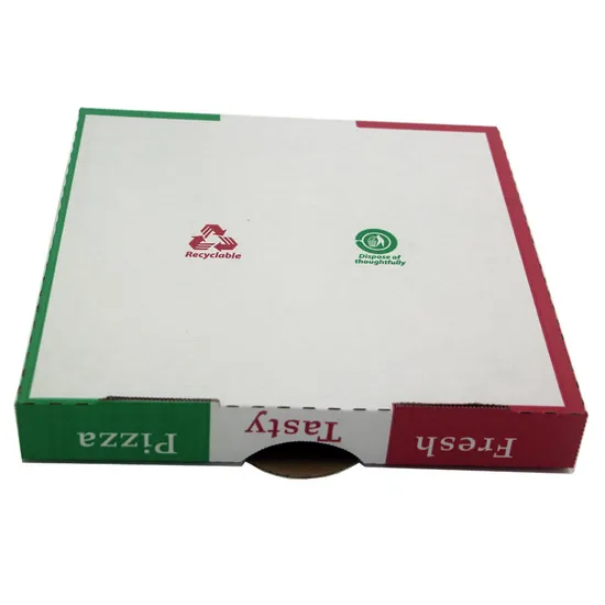 Factory Recyclable Biodegradable Take Away Box Custom Size Printing Pizza Boxes