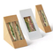 Custom Wholesale Paper Box Sandwich Packing Box Triangle Sandwich Packing Box with Window
