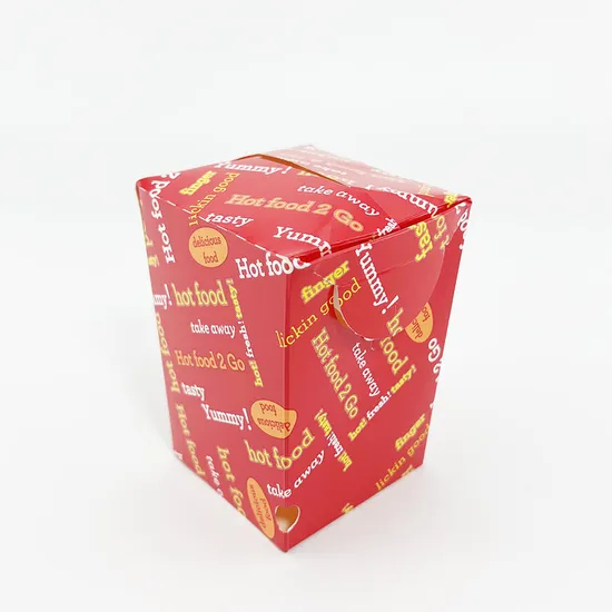 Custom Printed Eco-Friendly Popcorn Box Fried Chicken Packaging Boxes Factory Cheap Custom Shape Recyclable Paper Chip Box