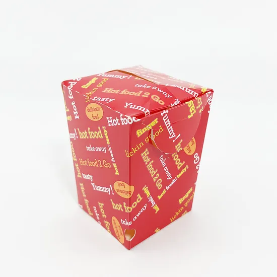 Custom Printed Eco-Friendly Popcorn Box Fried Chicken Packaging Boxes Factory Cheap Custom Shape Recyclable Paper Chip Box