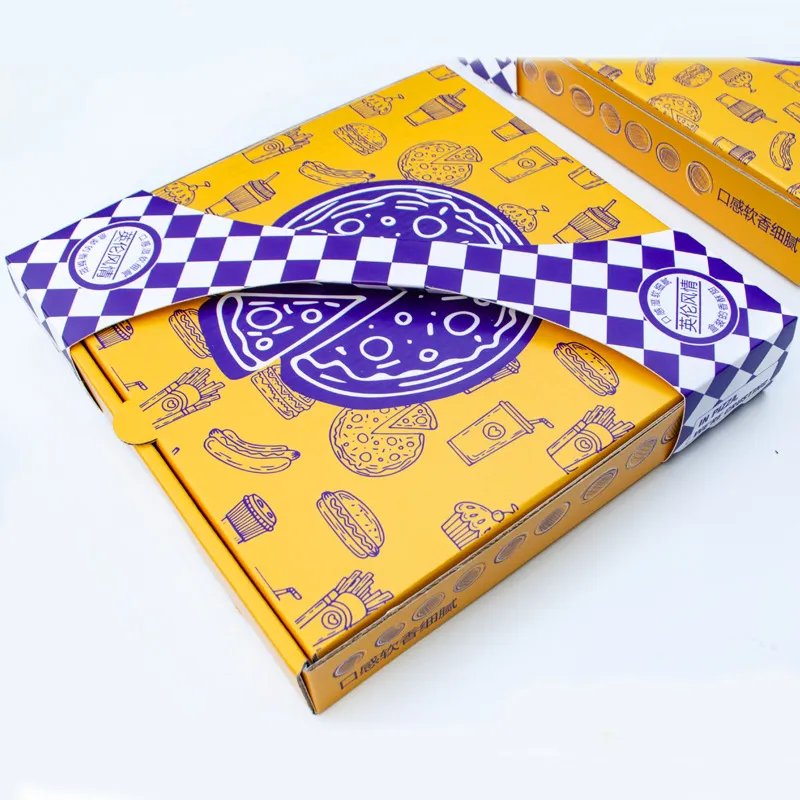 Personality Take Away Pizza Box Custom Logo Printed Biodegradable Pizza Box