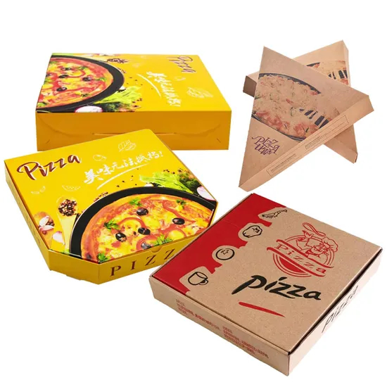 Wholesale Pizza Boxes Package Carton Supplier Custom Design Printed Packing Corrugated Cheap Pizza Box with Your Logo