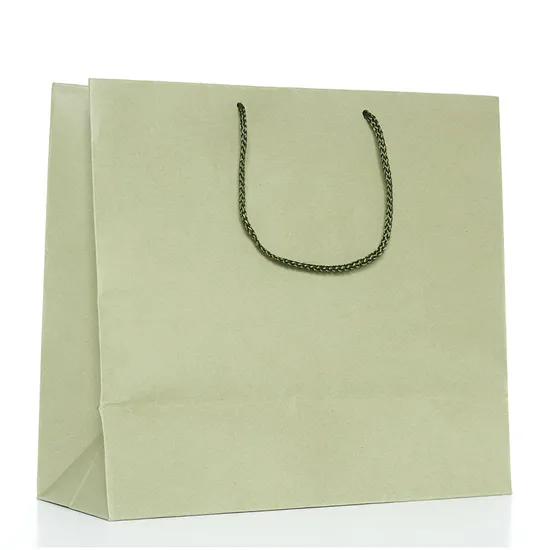 Custom Printed Your Own Logo White Brown Kraft Gift Craft Shopping Paper Bag with Handles