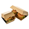 Wholesale Custom Logo Food Grade Cardboard Takeaway Burger Fried Chicken Packaging Box