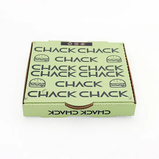 Recyclable Eco-Friendly Wholesale Flexo Print Color Takeaway Custom Size Pizza Box