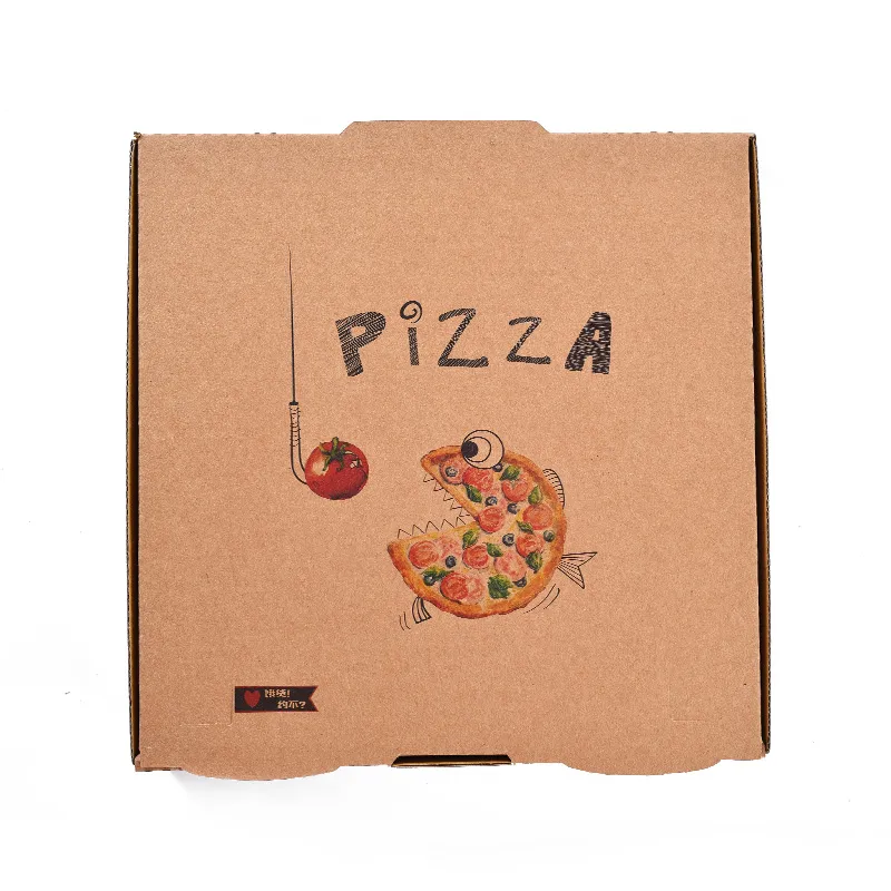 Printing Biodegradable Pizza Box Paper Clamshell Pizza Box Reusable Pizza Box