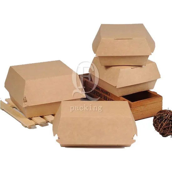 Anti-Squeeze Oil-Proof Customized Hot Dog Hamburger Burger Box for Convenience Stores