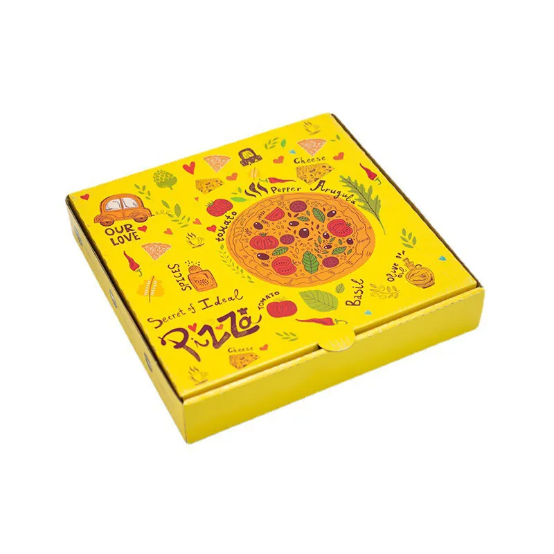 Biodegradable High Quality Pizza Box Custom Print Corrugated Pizza Box Packaging