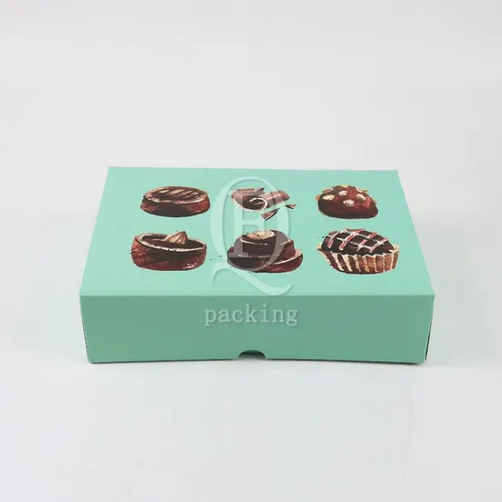 Multiple Sizes Customized Paper Rectangle Box Slice of Cake for Restaurant Takeaway