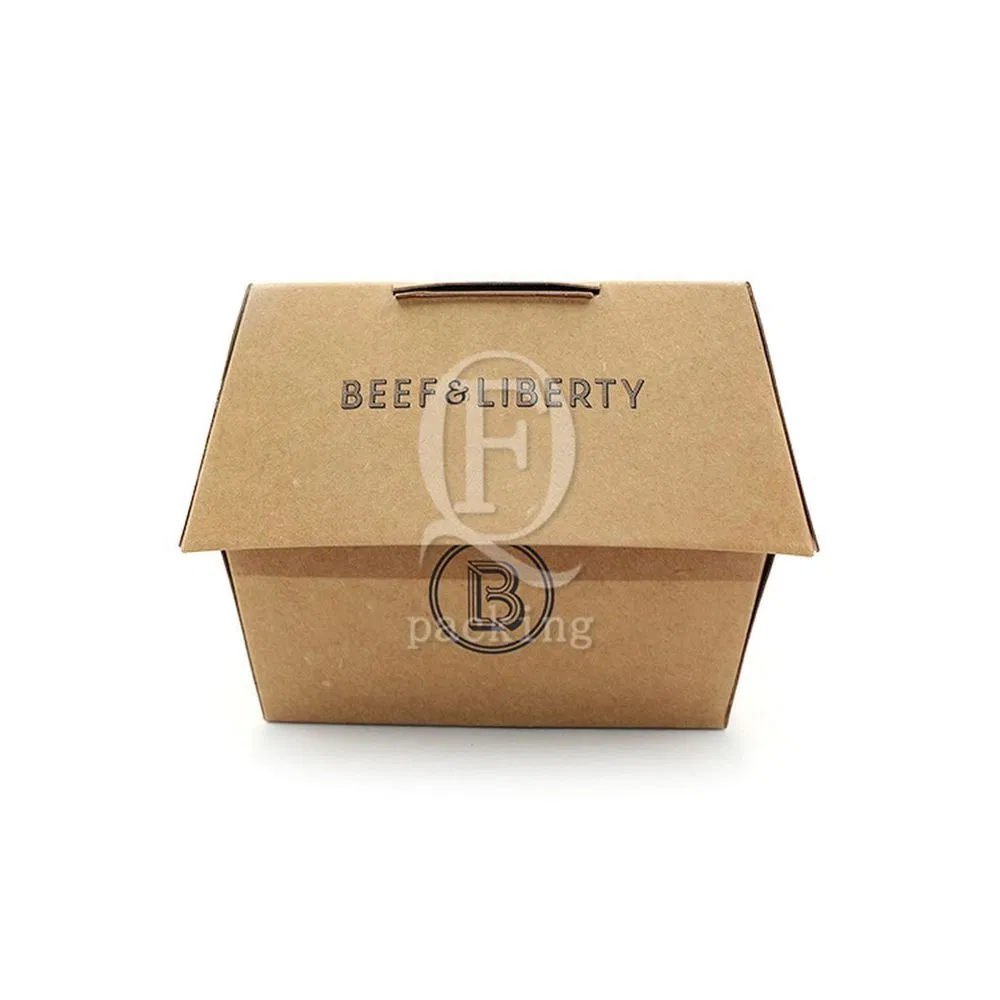 Oil-Resistant Dust-Proof Customized Paper Pulp Burger Box for Theater Viewings