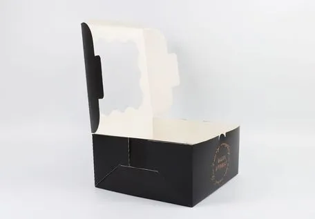 Easy to Stack Ventilation Design Square Cake Packaging Box for Children&prime;s Party