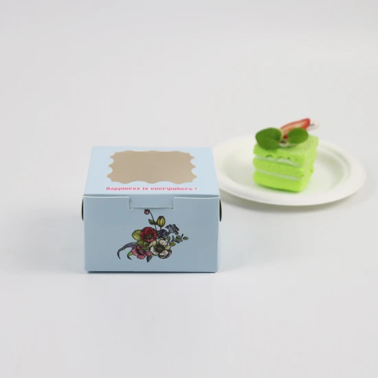 Wholesalelegantsable White Bakery Boxes with Window Pastry Boxes for Donuts Chocolate Strawbyellow Storage Newgshort Sleeve Food