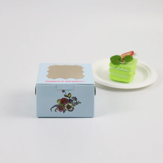 Wholesalelegantsable White Bakery Boxes with Window Pastry Boxes for Donuts Chocolate Strawbyellow Storage Newgshort Sleeve Food