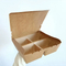 Disposable Fast Food Brown Paper Bowls Kraft Salad Bowl and Lunch Box Salad Box