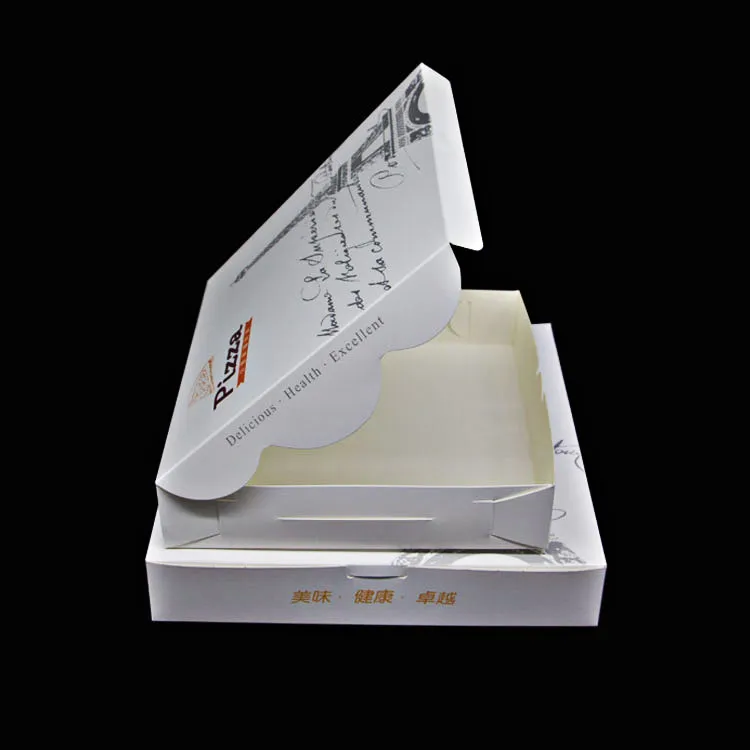 Wholesale Customized Degradable Food Grade Takeaway Disposable Printing Kraft Corrugated Cardboard Paper Pizza Packing Box
