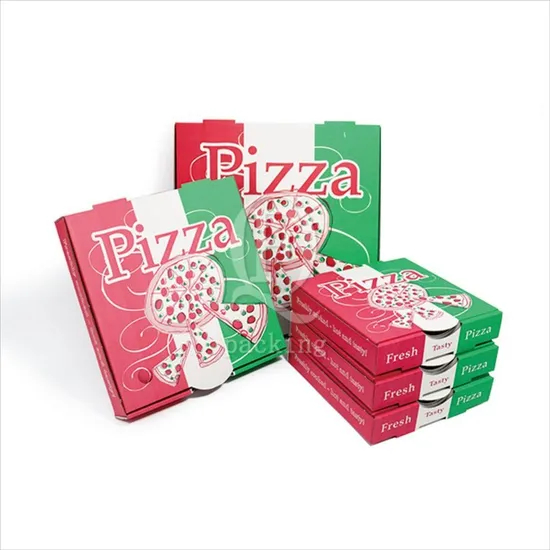 Factory Cheap Wholesale Custom Degradable Recyclable Packaging Food Grade Corrugated Paper Pizza Box
