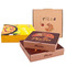 Takeaway Food Pizza Box Kraft Paper Box with Customize Design Wholesale Food Grade Corrugated Triangle Pizza Boxes