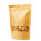 Biodegradable Recycled Customized Stand up Pouches Dry Food Packaging Brown Kraft Paper Bag with Translucent Window
