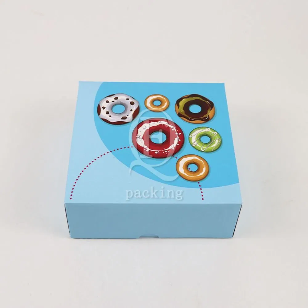 Environmentally Friendly Materials Printable Patterns Customized Kraft Paper Cake Box for Proposal