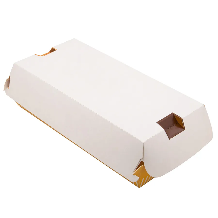 Wholesale Customized Pringting Bread Biodegradable Food Container Sandwich Paper Box with Window