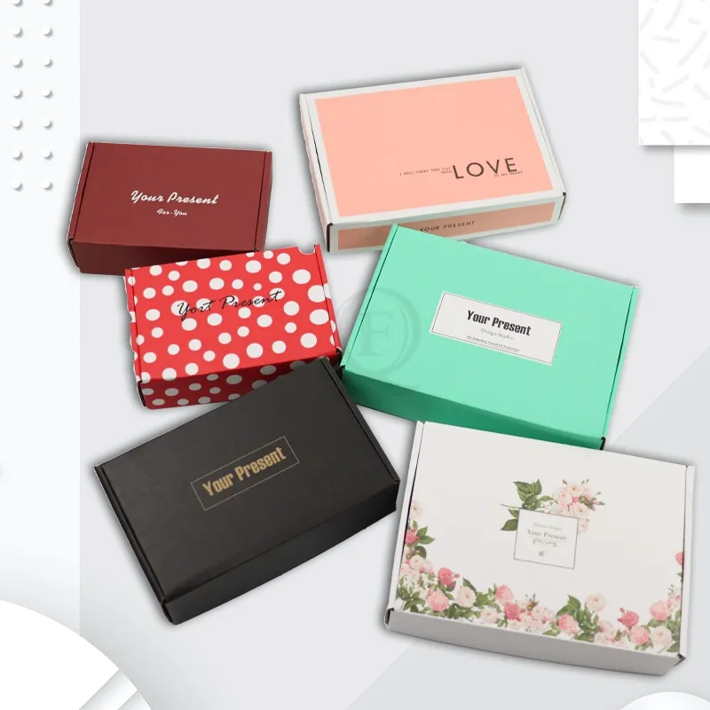 Luxury Multi-Color Eco-Friendly Aircraft Packaging Customized Logo Vegetable Fruit Paper Corrugated Printed Logo Shipping Gift Cardboard Box