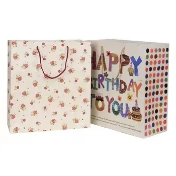 High Quality Recycled Eco-Friendly Restaurant Food Delivery Package Paper Bags for Cosmetics