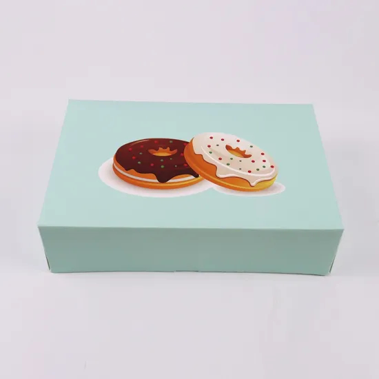 Factory Cheap Wholesale Custom Luxury Takeaway Food Grade Sweet Pastry Dessert Cookies Donut Packaging Box