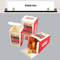 Custom Takeaway Fried Chicken Box Fast Food Packaging Disposable French Fries Burger Paper Pop Corn Box