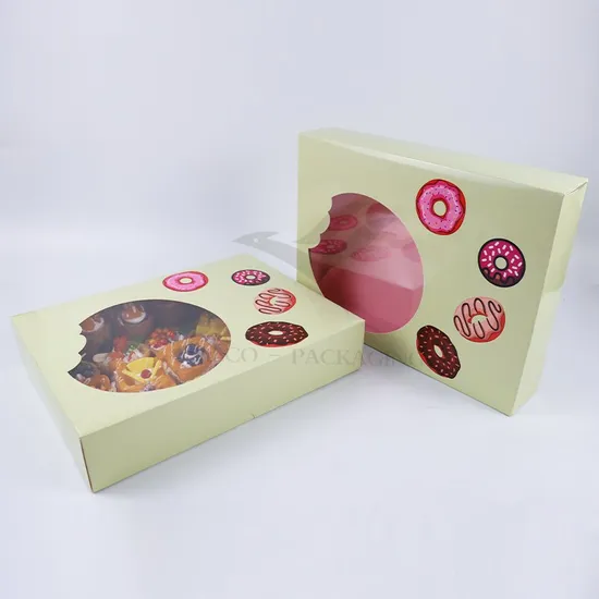 Custom Printed Takeaway Cake Package Box for Pastries, Desserts, Cupcakes