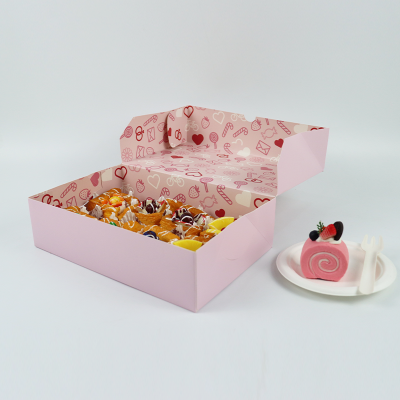 Wholesale Large Transparent Windows Birthday Cupcake Packaging Paper Cake Box