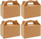Cheap Customized Printed Logo Food Grade Paper Doughnut Wholesale Custom Size Disposable Bakery Packaging Donuts Macaron Cake Packing Box with Portable Handle